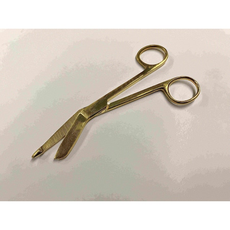 Lister Bandage Scissor, 5.5 Gold Plated